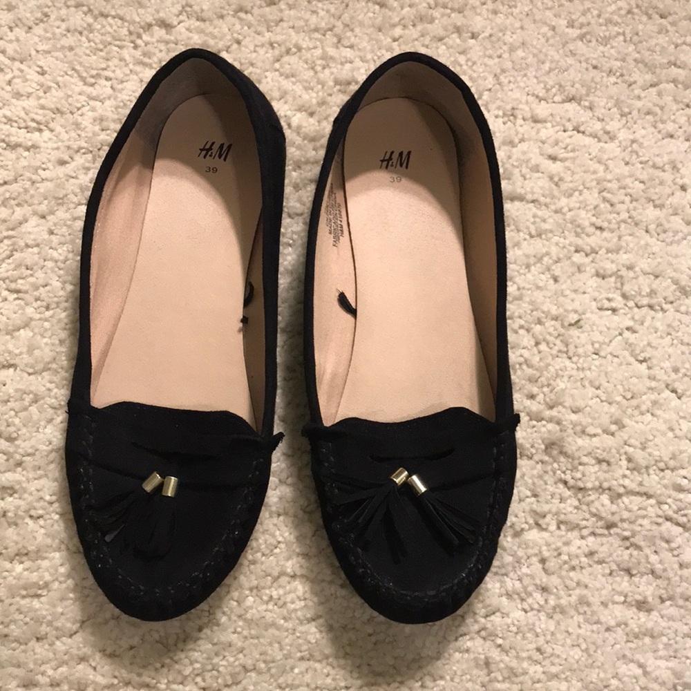 Black loafers